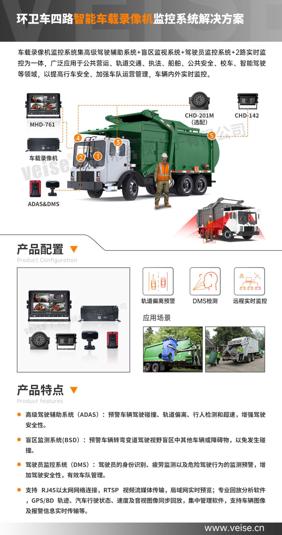環(huán)衛(wèi)車：四路智能車載錄像機(jī)監(jiān)控系統(tǒng)解決方案